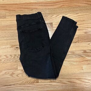 Madewell high rise skinny black jeans